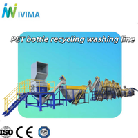 Système automatique de décapage d'étiquettes et de pré-lavage pour bouteilles PET avec machine de déshydratation et ouvre-bales pour un recyclage efficace