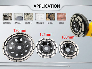 T สไตล์เซ็กเมนต์เพชรหินขัดแผ่นบดล้อถ้วยสำหรับหินแกรนิตหินอ่อนหินคอนกรีต - Product Image 3