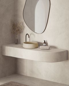 Lavabo Redondo Minimalista Moderno de Hormigón para Sobre Encimera, Fregadero de Cemento GFRC Impermeable para Baño, Fabricado en Vietnam - Product Image 6