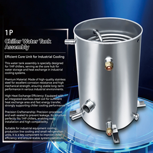 Fournisseurs en gros d'aggregats de refroidissement d'eau à air en acier inoxydable sur mesure avec réservoir d'eau intégré - Product Image 3