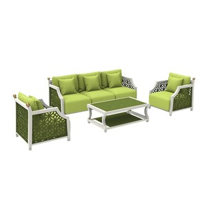 Garden <b>Sofa</b> Set Aluminum Alloy Frame UV Resistant PE Rattan Waterproof Cushions <b>Outdoor</b> Furniture Villa Use Contemporary Design - Product Image 1
