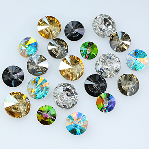 Rivoli Hình Dạng Nút Điểm Trở Lại Pha Lê Thạch Bán Buôn Loose Pha Lê Hạt Cho Quần Áo May Mặc Phụ Kiện May Nút - Product Image 6