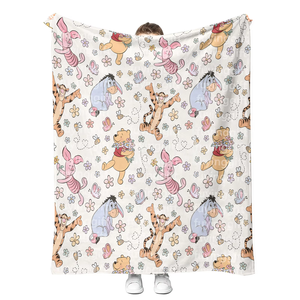 Best Selling Cute Cartoon Animals Children Baby Blanket Customized Sublimation Coral <b>Fleece</b> Flannel Throw Blankets - Product Image 1