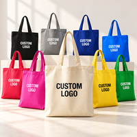 Tas Belanja Kanvas Heavy Duty Custom Print, Tas Tote Reusable Ramah Lingkungan, Tas Selempang Polos Grosir