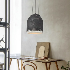 Japanese Wabi-sabi Style Microcement Pendant <b>Light</b> Original Nordic Design for <b>Dining</b> Room Bedroom Living Room Lighting - Product Image 5