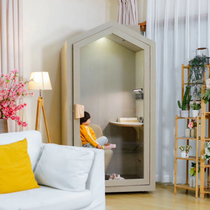 ห้องทำงานสำเร็จรูปสมัยใหม่แบบเก็บเสียงพร้อมที่นั่ง รุ่น Homesilencepod0716 สำหรับใช้ในบ้านหรือสำนักงาน - Product Image 5