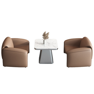 Una mesa y dos sillas (mesa cuadrada 60*60) en color café