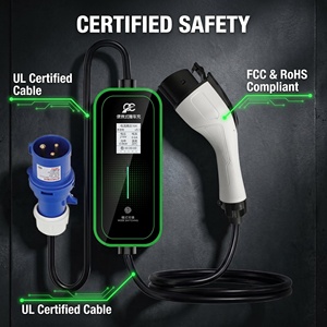 Cargador Portátil de CA para Vehículos Eléctricos de 3.5KW con Corriente Ajustable, Protección contra Fugas, Enchufe Tipo A, Informe FCC - Product Image 4