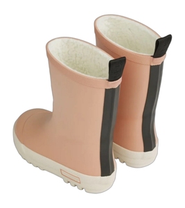 Bottes <span class=keywords><strong>de</strong></span> <span class=keywords><strong>pluie</strong></span> mi-hautes pour enfants Rose Kids, légères, imperméables, en caoutchouc, pour garçons et filles, style mignon, toutes saisons, doublure en fourrure chaude, antidérapantes - Product Image 2