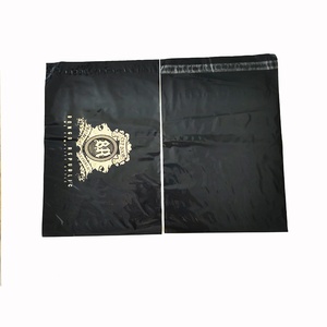Bolsa de paquete de plástico autoadhesiva, logotipo dorado personalizado, estampado Biodegradable, envío por correo postal - Product Image 6