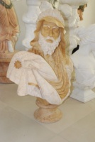 Sculpture de buste en pierre naturelle de haute qualité, sculptée à la main, style romain, buste de homme en marbre, statue, sculpture