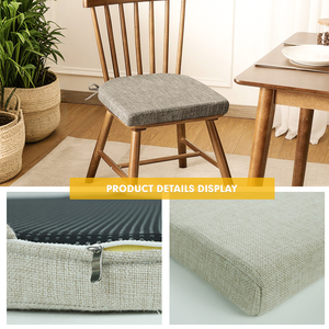 Modern Non-Slip Kitchen <strong>Chair</strong> Pads Tufted Shredded Sponge Cushions with Ties Washable Home Seat <strong>Cover</strong> Mat - Product Image 3