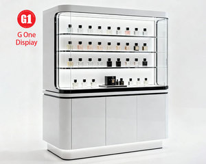 Shopping Mall Glass Perfume Showcase Makeup Shop Counter Custom Cosmetics Shop Interior Design - Product Image 4