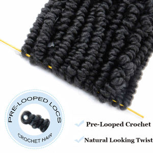 Cabello Sintético al por Mayor para Trenzas de Ganchillo, Corto de 6 Pulgadas, Pre-Trenzado, Bomb Spring Twist <span class=keywords><strong>Curl</strong></span>, para Niños, Bomb <span class=keywords><strong>Passion</strong></span> - Product Image 4