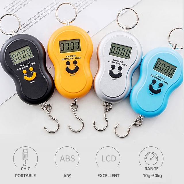 50kg Cheap Portable Scale Small Fish Weight Scale, Electronic Hanging Luggage Portable Scale