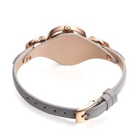 Jam Tangan Wanita Rose Gold Quartz OEM Tali Kulit Modis Casing Aloi Kaca Dial Seiko Reloj Mujeres Pulsera Gelang