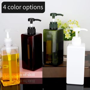 Wholesale 500ml Square <b>Plastic</b> <b>Bottles</b> 200/300/750/1L <b>Empty</b> Screen Printed <b>Bottles</b> for Body Lotion Essential Oil & Shampoo - Product Image 6
