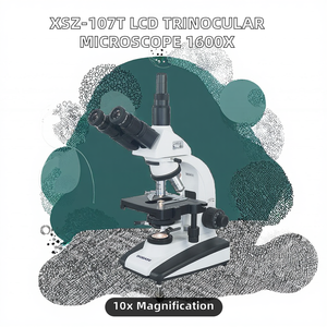 Microscopio Trinocular Biológico LCD con Cámara, 40-1600 Aumentos, Plataforma Móvil de Doble Capa, Enfoque Manual, Iluminación LED, 1920x1080 - Product Image 2