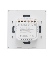 Bouton concave Tuya interrupteur intelligent WiFi ZigBee pas de neutre pas de condensateur applique murale EU 1 2 3 4 Gang verre Alexa interrupteurs à distance