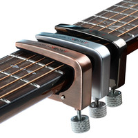 AROMA AC-11 Metal Guitar Capo Silver untuk Gitar Elektrik