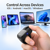 Souris sans fil avec pavé tactile, contrôle au doigt, récepteur USB pour Mac, Windows, ordinateur portable, smartphone