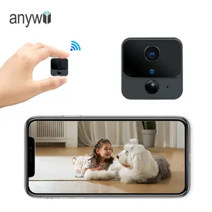 Anywii P214 Caméra à batterie 2.4Ghz Faible puissance Talk bidirectionnel Détection PIR Caméra réseau Portable Sans fil Intérieur Wifi Mini Caméra
