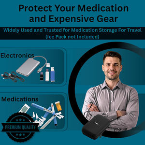 Estuche de transporte universal para electrónica/accesorios, organizador de viaje resistente, 9.8” x 5.6” x 2.8” - Caja de EVA negra - Product Image 6