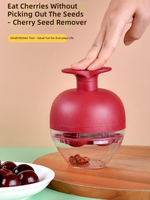 Eén-secondenpers 4-gaats kersenontpitter machine van ABS plastic, fruitontpitter, keukenhulpje voor het maken van jam & cake
