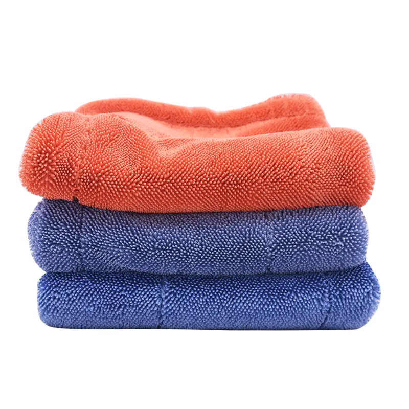 Asciugamani per auto con lavaggio a strappo in microfibra con lati di qualità