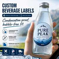 Etiquetas Personalizadas para Bebidas Frías YSB |   Etiquetas Resistentes a la Condensación para Botellas de Agua |   Garantía de eliminación de burbujas
