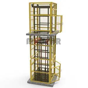 2 tấn LửNg Hàng hóa nâng điện nâng nền tảng bên ngoài nền tảng thang máy cho hàng hóa