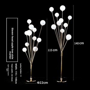 อุปกรณ์ตกแต่งฉากหลังงานเลี้ยงฉลองแต่งงาน ต้นแอปเปิ้ลเรืองแสงประดับไฟถนน งานศิลปะเหล็กชุบไฟฟ้า - Product Image 3