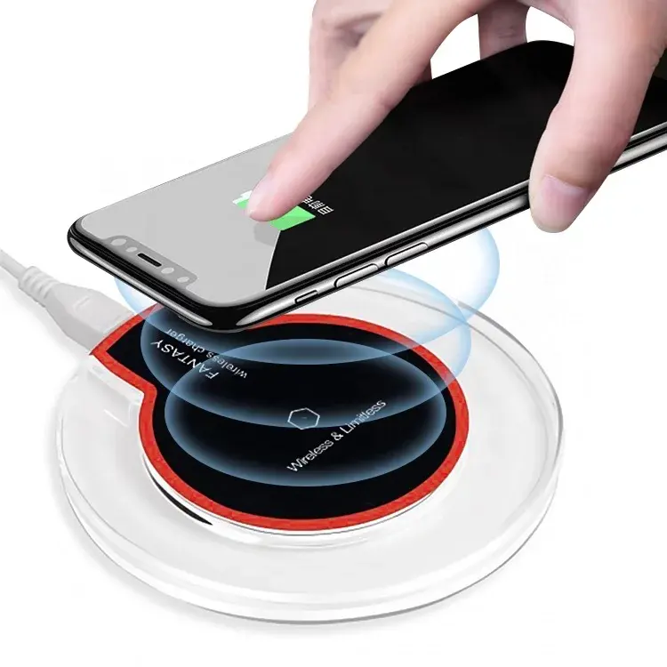 General Qi mobile phone 5W wireless charger ultra thin induction fast charging pad