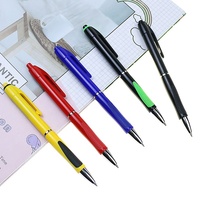 BECOL stylo publicitaire coloré Offre Spéciale poignée en caoutchouc souple clic stylo à bille rétractable stylo à bille en plastique pour le bureau de l'école