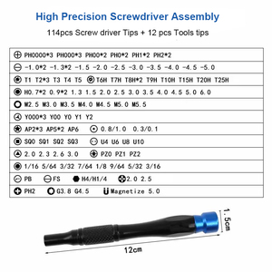 <span class=keywords><strong>Kit</strong></span> Professionale di <span class=keywords><strong>Cacciaviti</strong></span> 128 in 1, Set di Utensili Magnetici Multiuso Universali <span class=keywords><strong>per</strong></span> Riparazione <span class=keywords><strong>Cellulari</strong></span> - Product Image 3