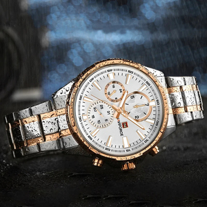 Reloj clásico adornado de alta calificación NAVIFORCE 9089, nuevo diseño, fábrica Original, venta al por mayor, en Stock, relojes de cuarzo para hombres, banda de acero - Product Image 5