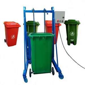 Customize central chain bucket elevator/garbage bin lifting and turning machine/waste bin hook arm truck