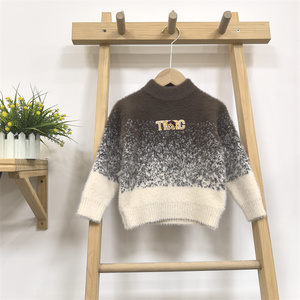 Alta Qualidade Custom Stock Kids Angora Knit Sweaters Luxo Macio Outono Plus Size para Crianças - Product Image 2
