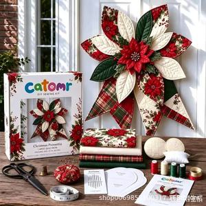 Grand kit <span class=keywords><strong>de</strong></span> couture avec nœuds en patchwork, fournitures artisanales complètes pour débutants, tout-en-un pour travaux d'aiguille et <span class=keywords><strong>de</strong></span> couture - Product Image 2