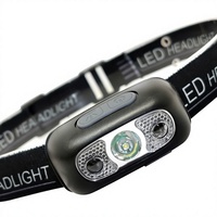 Lampe frontale rechargeable par USB à induction, rotation à 360 degrés pour le camping, la pêche nocturne, la randonnée - LED haute luminosité