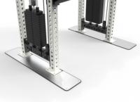 Machine d'entraînement aux squats à usage commercial, nouvelle conception, avec attache Smith pour rack de musculation en métal d'usine
