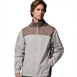 Chaqueta Cortavientos Blanca, 100% Poliéster Cachemir, Cuello Mao, con Capucha, Transpirable, para Invierno - Mejor Precio del Fabricante - Product Image 1