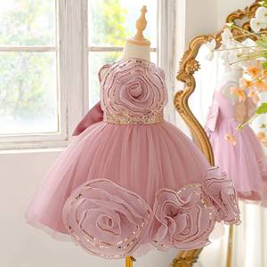 Vestido de Princesa 3D para Niñas, Vestido de Fiesta para Niñas, Traje de Gala para Bebés, Ropa para el Primer Cumpleaños, Ropa para Actuaciones Nocturnas de Niñas Pequeñas - Product Image 2
