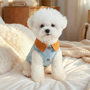 Chaqueta de Vaquero con Estrella de Cinco Puntas para Perros Pequeños y Cachorros de PETCIRCLE, Cómoda para Primavera y Otoño - Product Image 3