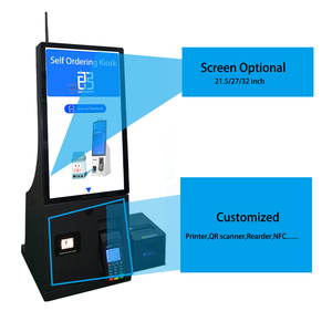 Kiosques de paiement de commande d'individu de magasin de détail avec l'<span class=keywords><strong>imprimante</strong></span> de 80 mm kiosque de table de scanner de QR - Product Image 3