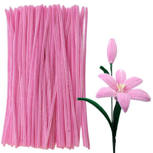 Kit di artigianato educativo in età prescolare gambi di ciniglia colorati assortiti pupille bastoncini sfocati 100 pz/mazzo - Product Image 5