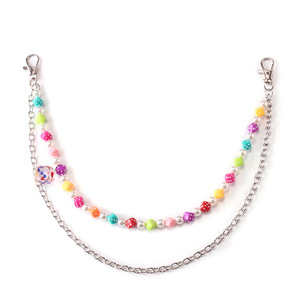 Acrylic Double Layer Butterfly <b>Waist</b> <b>Chain</b> Metal Pants <b>Chain</b> For Daily Wear Unisex Fashion Body <b>Chain</b> - Product Image 5