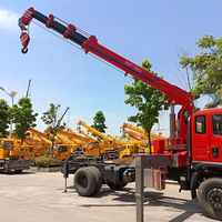 Grue télescopique pliante montée sur camion de 25 tonnes avec moteur Weichai et système hydraulique pour la construction
