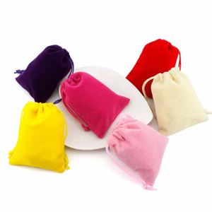 Bolsitas de Terciopelo con Cordón en 9 Colores, Bolsas de Embalaje para Joyería, Bolsitas de Regalo para Bodas - Product Image 4