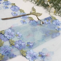 Berbagai pilihan warna pakaian dalam lingerie renda trim Aksesori renda kain jala kasa payet renda bordir